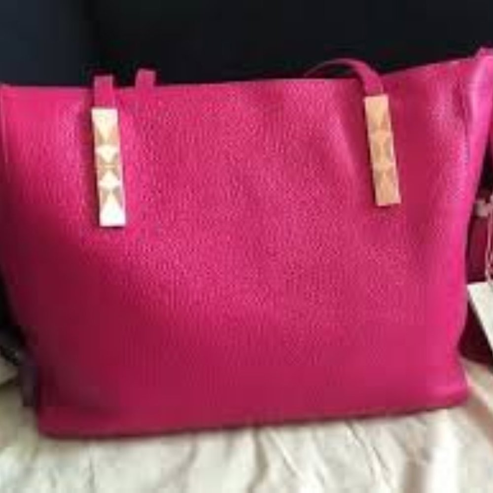 Ted Baker Leather Tote Fuschia